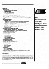 DataSheet AT89C51RB2 pdf